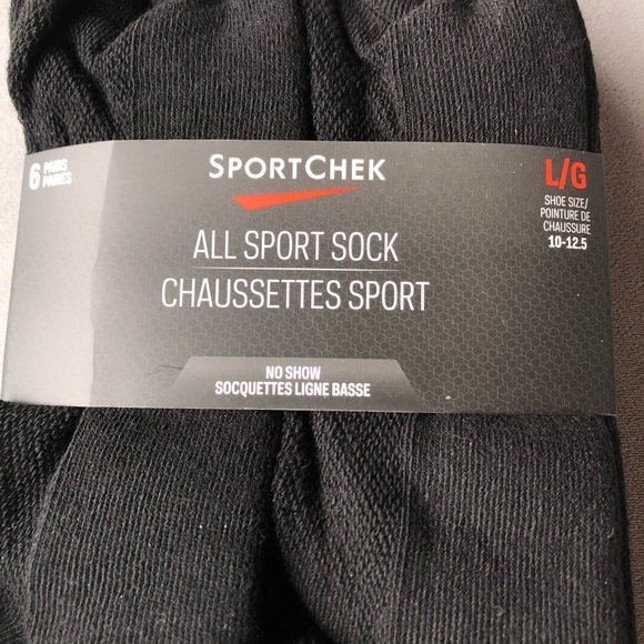 SportChek ~ 6 Pack No Show Sport Sock ~ Size 10-12.5 - Picture 2 of 5